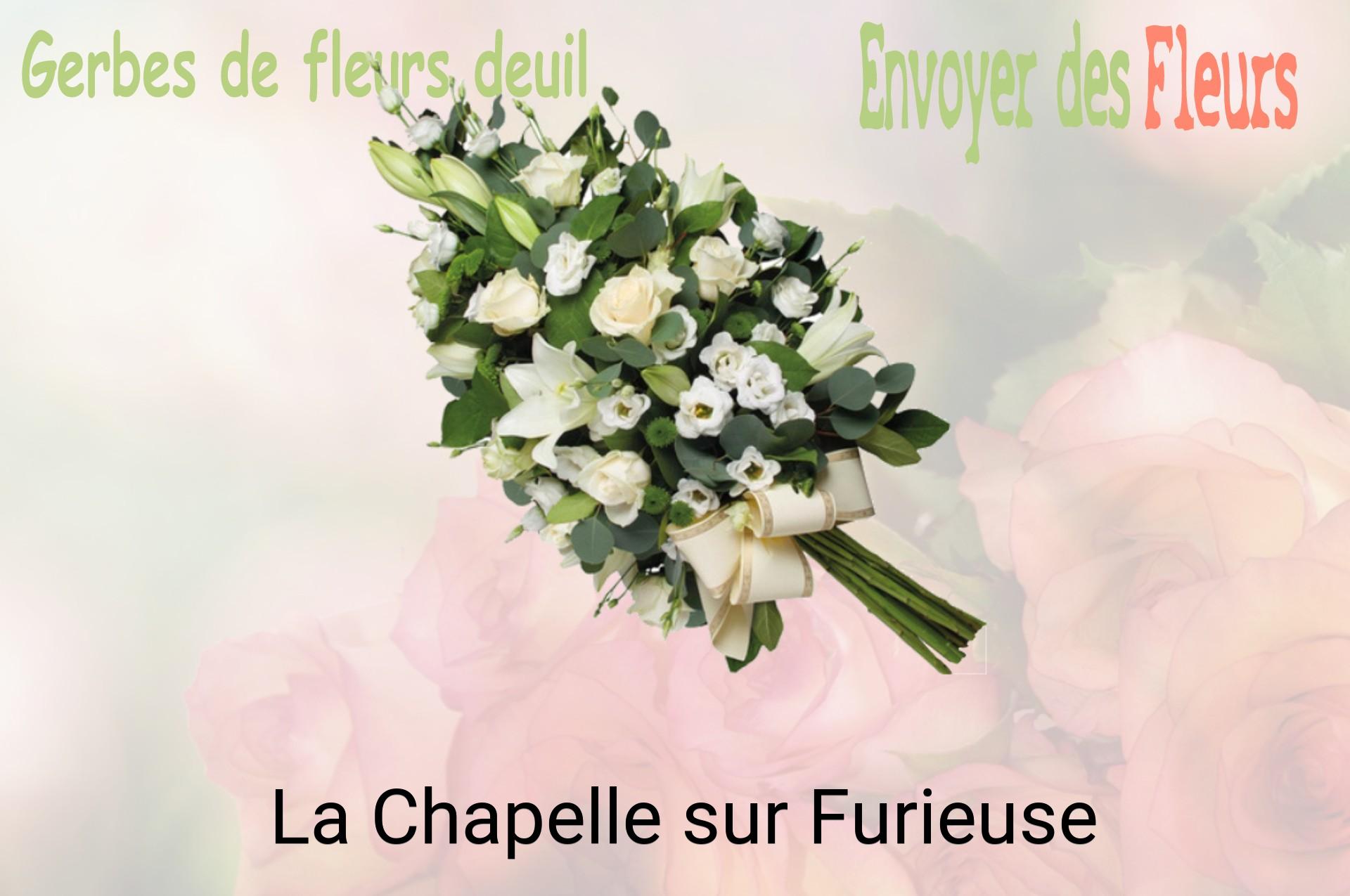 Gerbe de fleurs de deuil livrée à La Chapelle-sur-Furieuse
